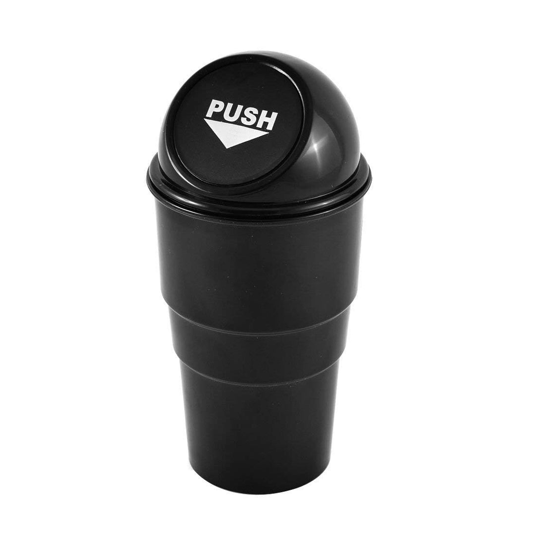 Car Trash Bin Can Holder Dustbin - Black (L 17 x W 6.5 cms)(Plastic, Manual-Lift)