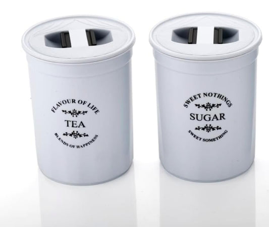 Tea/Coffee/Sugar Plastic Storage Container/Dabba/Canister - Accurate Seal, Blue (Set of 2)